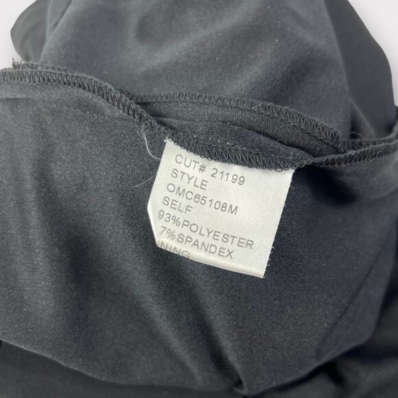 Tadashi Collection Black V-Neck Twist Front Sheath Dress Size Small - Picture 5 of 6